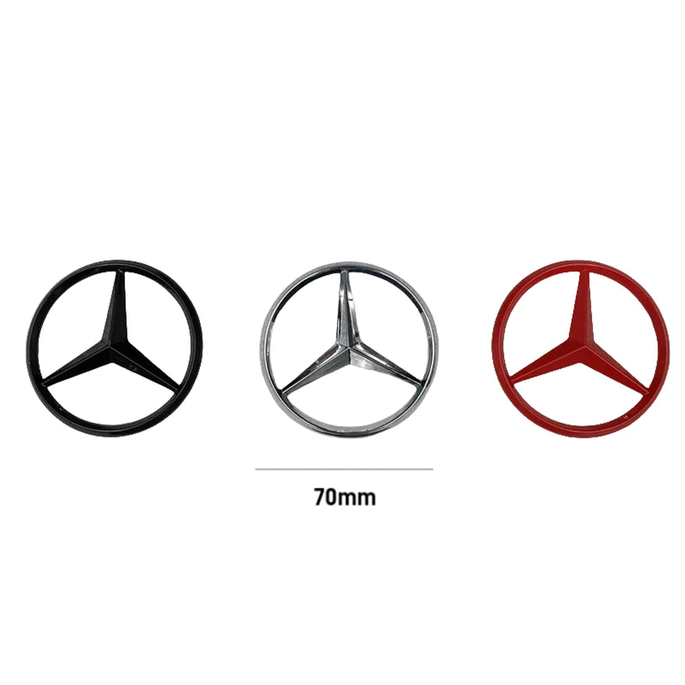 70mm Metal Car Styling Engine Badge &ndash; Premium Quality Hood Emblem Sticker for Mercedes Benz