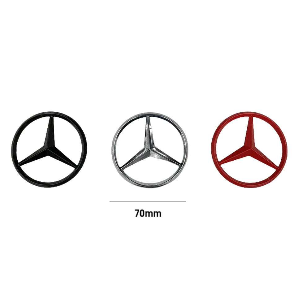70mm Metal Car Styling Engine Badge &ndash; Premium Quality Hood Emblem Sticker for Mercedes Benz