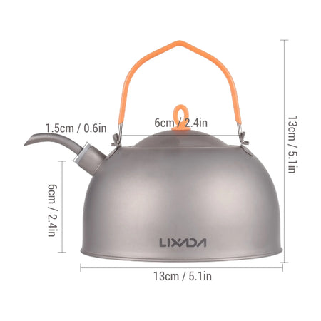LIXADA Kettle &ndash; Titanium Spout 0.5L Ultralight For Camping