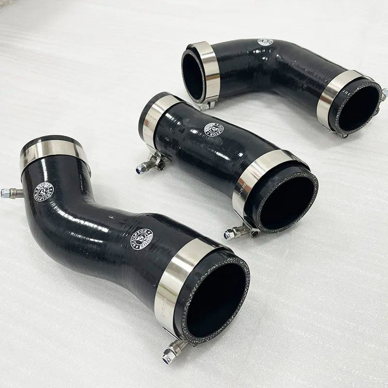 Intercooler Turbo Hose Kit With Silicone Boost Hoses for BMW E60 E61 Compatible with Turbocharged Engines