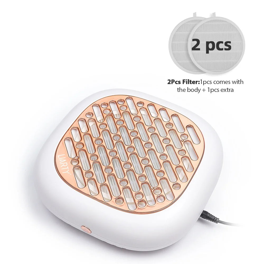 130W Powerful Brushless Nail Dust Collector &ndash; Super Suction Nail Dust Extractor Rose / EU PLUG (220-240V)