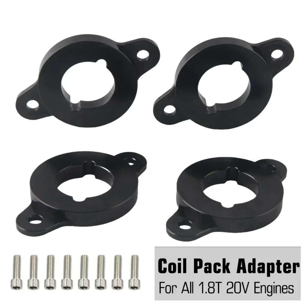 Coilpack Adapter Plates Billet Aluminum For VW Audi A4 1.8T 2.0TFSI by InterCyprus Trading Ltd