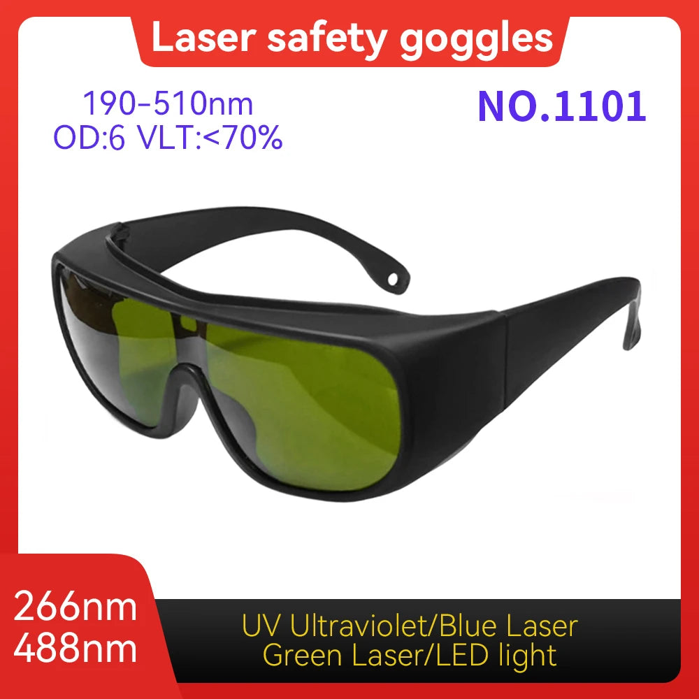 Laser Protection Glasses 10600nm OD6 UV400 - Wide Spectrum Model 1101 OD6