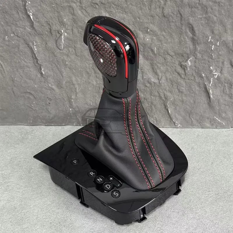 VW Golf 6 MK6 GTI GLI Manete de Mudanças em Fibra de Carbono com Tampa de Poeira