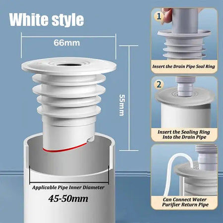 Silicone Sewer Seal Ring 45-50mm white