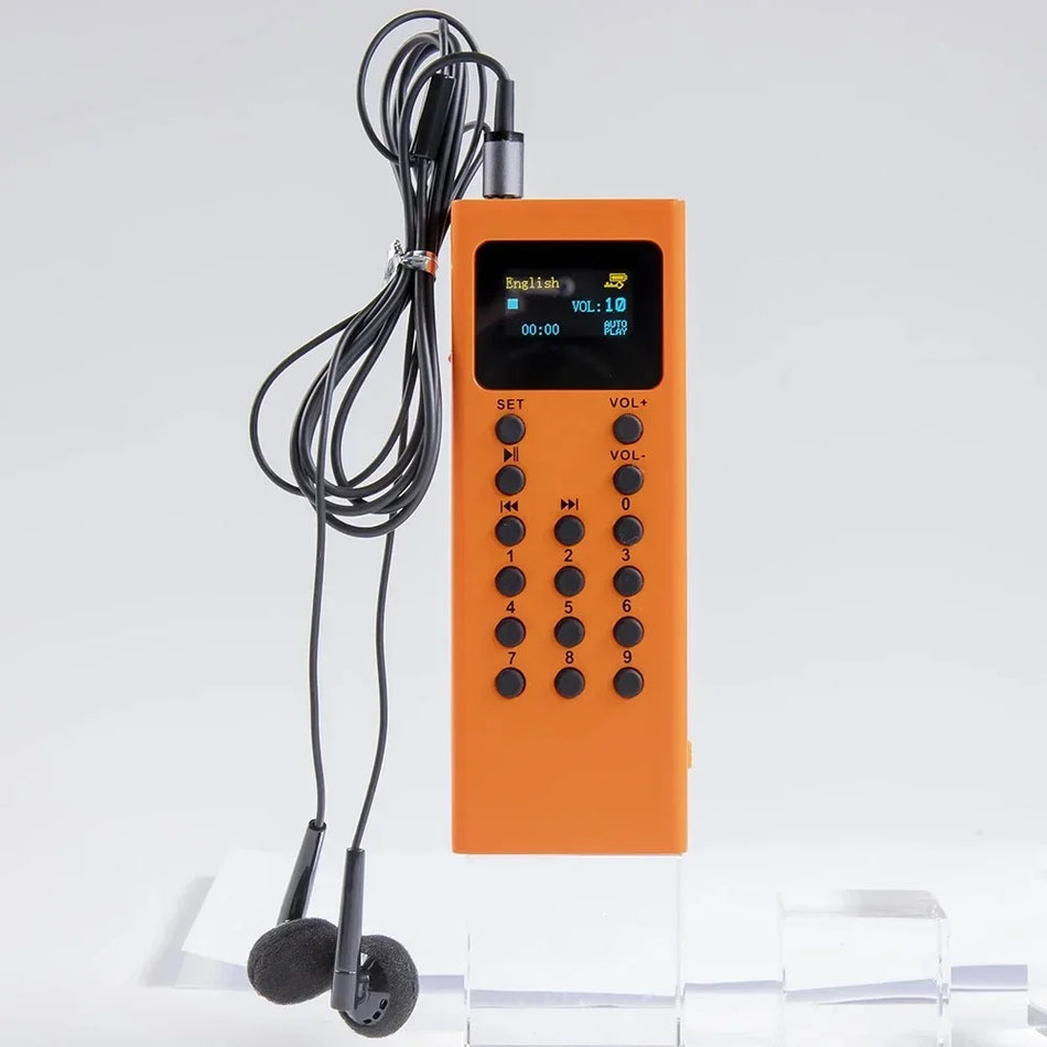 Sistema de guía de audio para museos con reproductor MP3 de 16GB en 43 idiomas