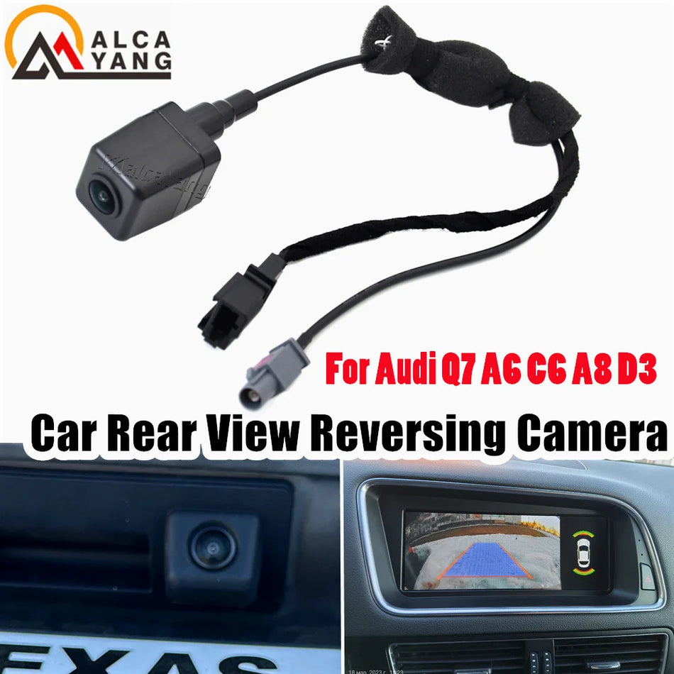 Câmara de Reversa Com Interruptor de Porta Traseira Para Audi Q7 A3 A5 A6