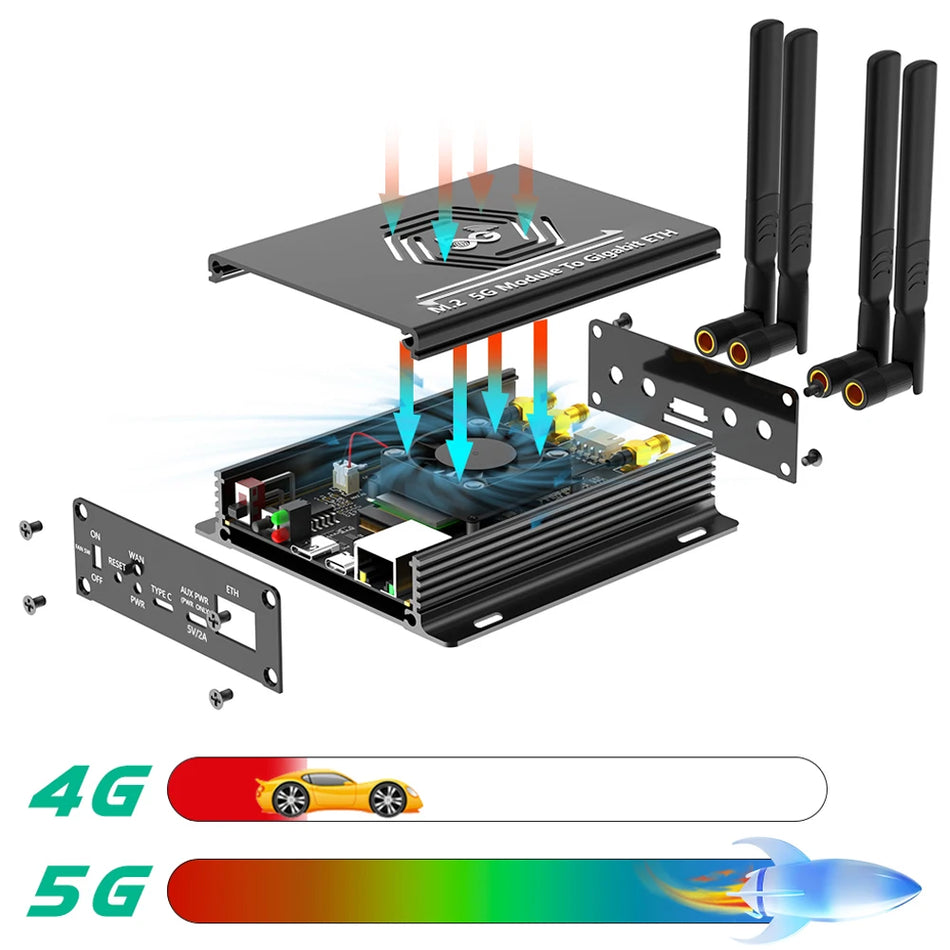 Adattatore NGFF M.2 a USB 3.0 con slot per scheda SIM modulo LTE