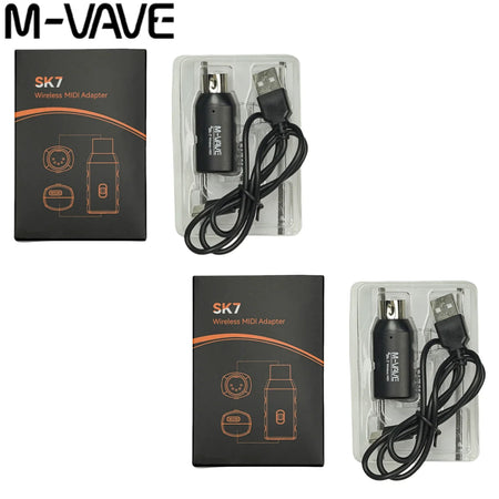 M-VAVE SK7 1/2/5/10 Wireless MIDI Adapter - Low Latency SK-7 2PCS
