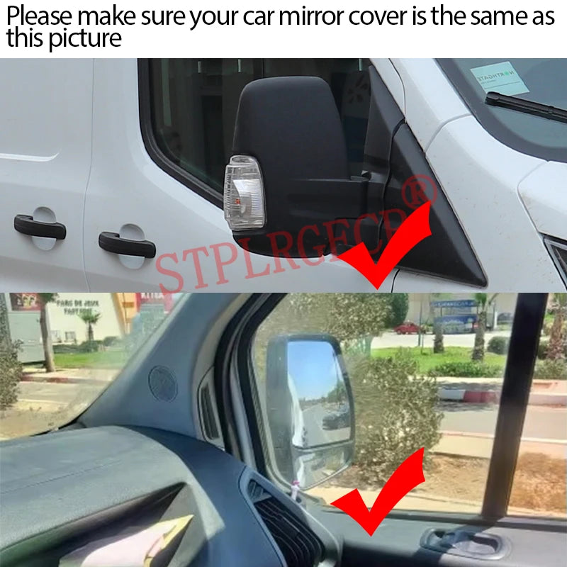 Θερμαινόμενο Γυαλί Καθρέφτη Πλευράς για Ford Transit T-150 T250 T350 2015-2025