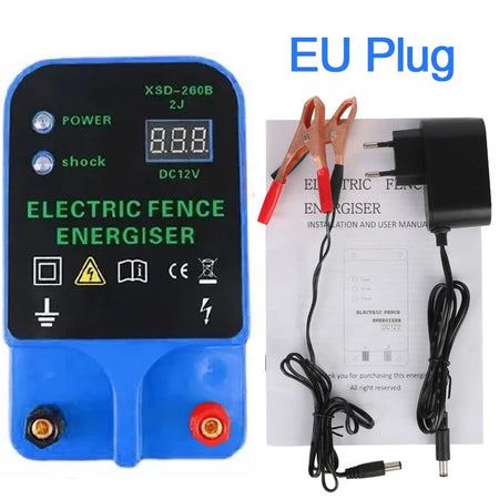 Livestock Pulse Controller Energizer &ndash; Large LCD Display Blue EU