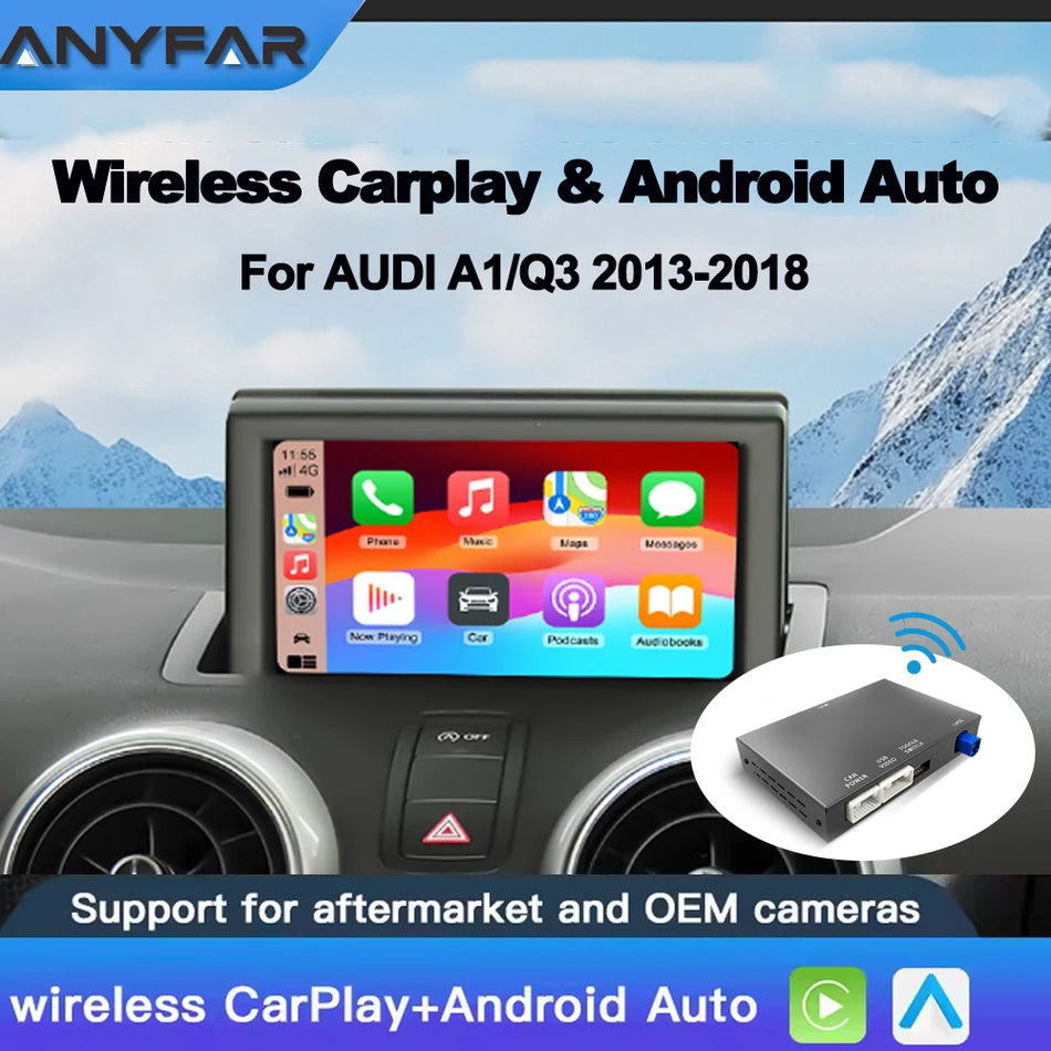 Audi A1 Q3 Wireless CarPlay Android Auto Module for 6.5-7Inch MMI3G