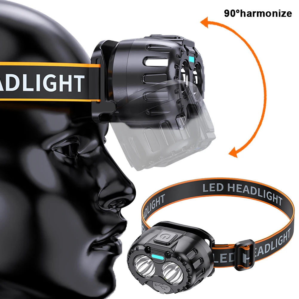 Super Bright Induction Headlamp XPE LED &ndash; Waterproof Torch