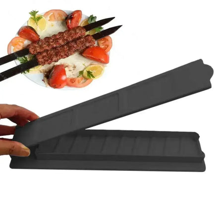 Manual Kebab Maker with Reusable 2.3cm Steel Skewers for Perfect Outdoor Grilling kebab maker-B