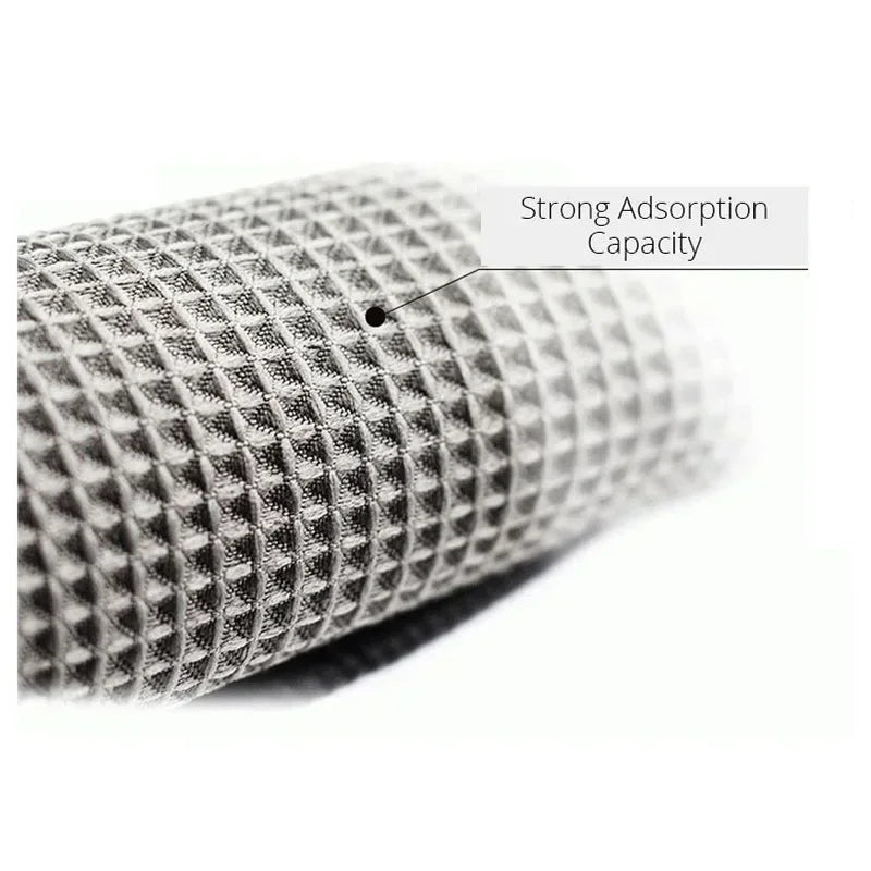 Set de 2 prosoape pentru spălarea mașinii din microfibră cu țesătură tip vafe pentru curățarea geamurilor, 40x40cm