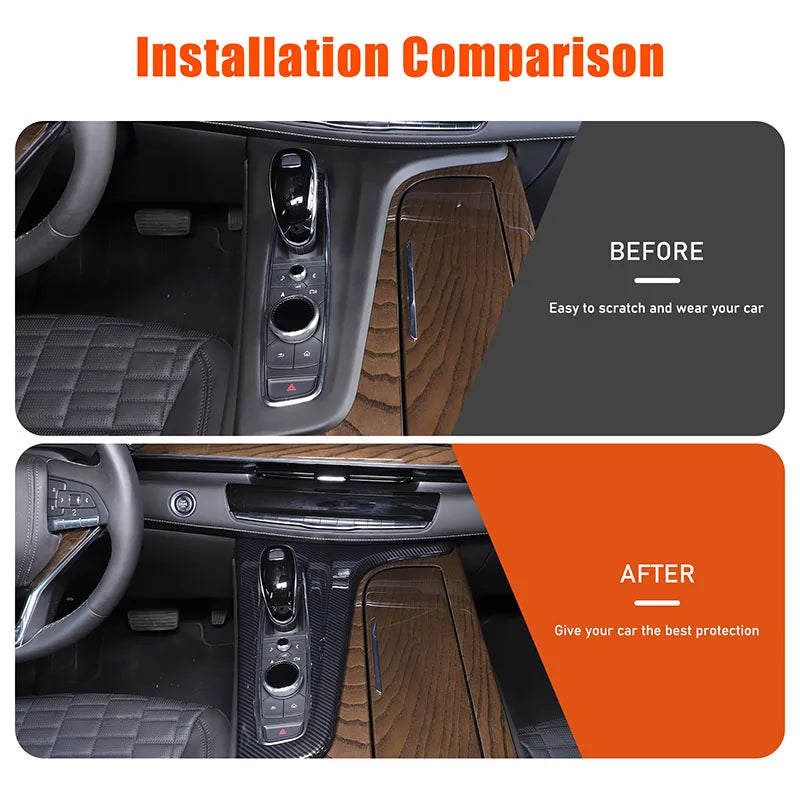 Naklejka na panel z włókna węglowego ABS Cadillac Escalade 2021-2023