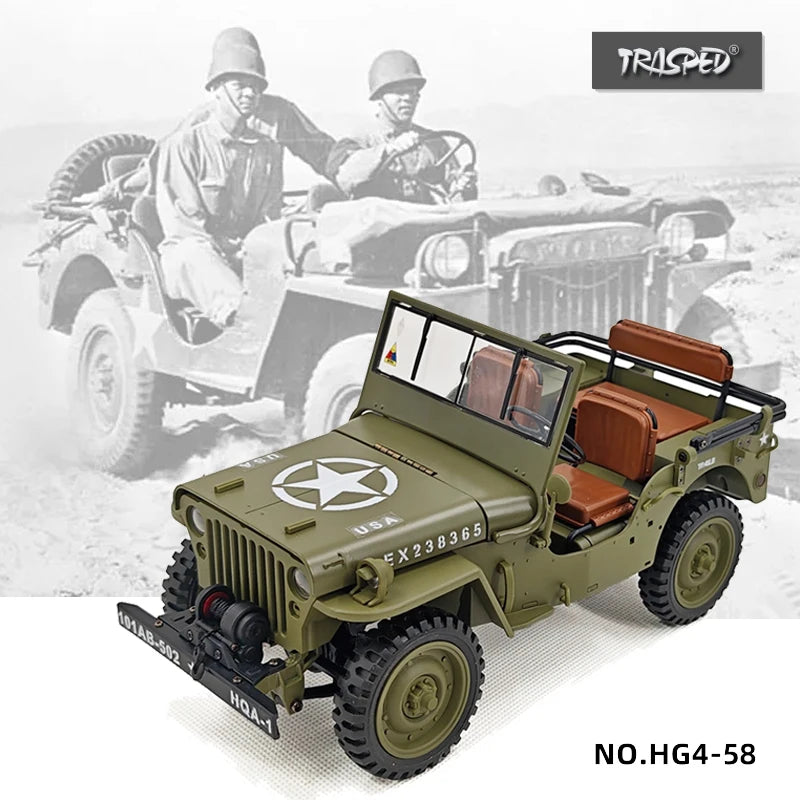 HG4-58 1/14 RC Willys Military Vehicle &ndash; 2.4G 4WD Off Road