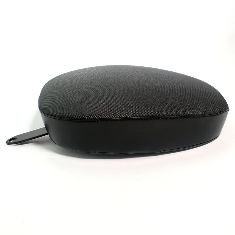 Motorcycle Black Rear Passenger Seat &ndash; Minimalist Synthetic Leather Design Black