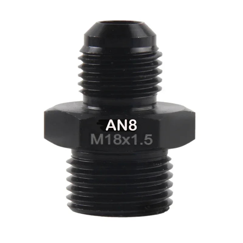 Aluminum AN8 Male Adapter With M16x1.5 Threads For Fuel Lines by InterCyprus Trading Ltd
