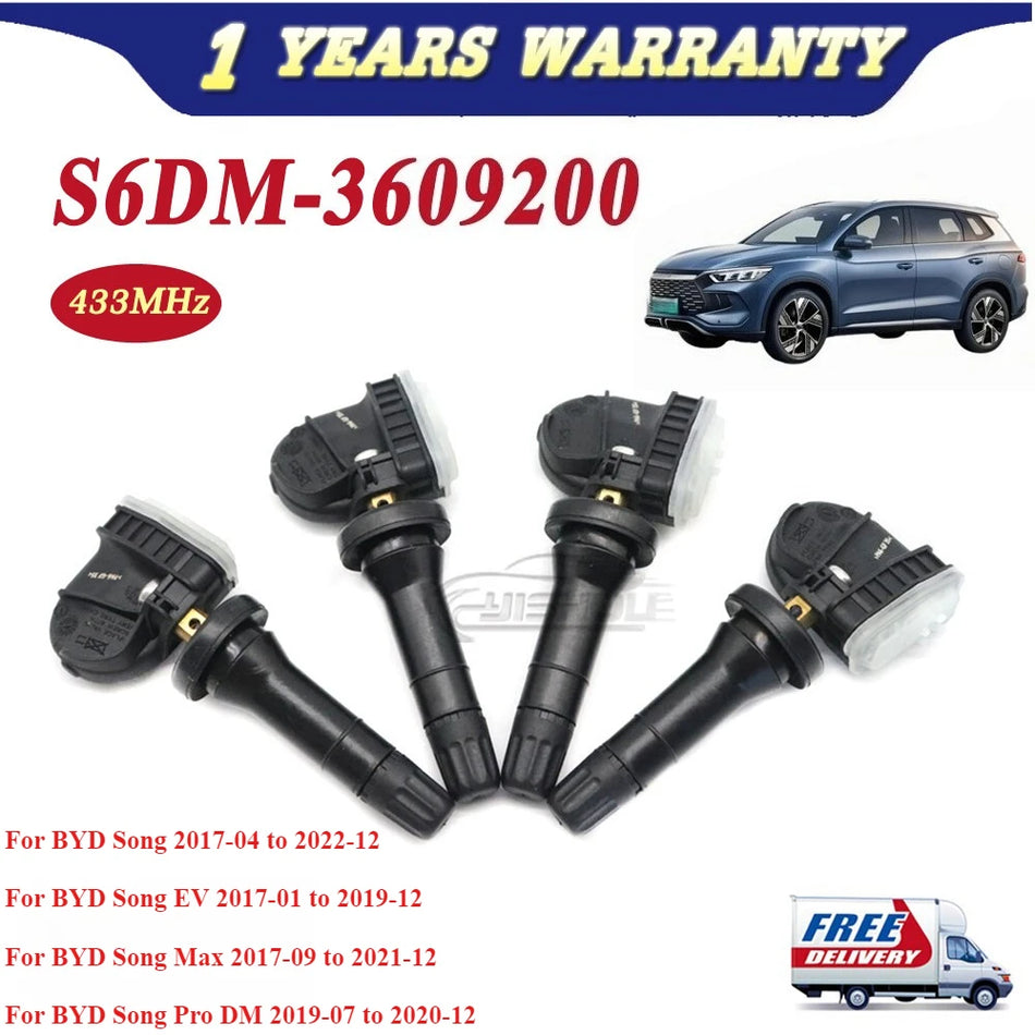 TPMS сензор 433MHz за BYD E5 E6 F3 Qin Song Tang Yuan S6DM-3609200
