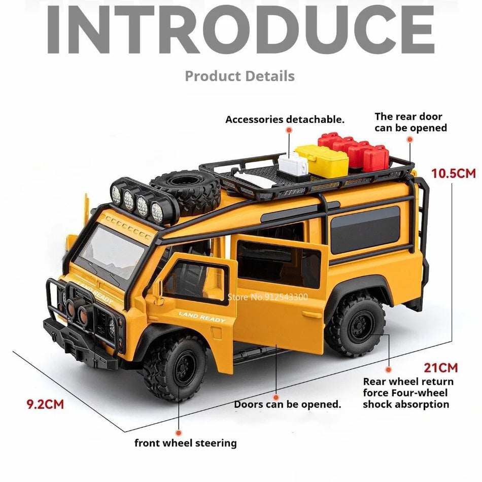 Diecast model avtomobil iz zlitine 1:24 za Land Rover Defender