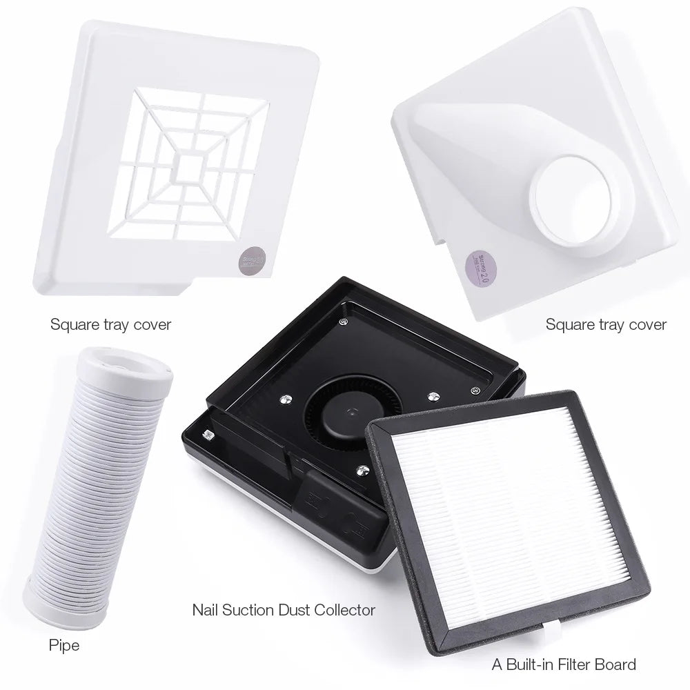 Foreverlily 60W Nail Dust Collector &ndash; Dual Function Design for Clean Workspace