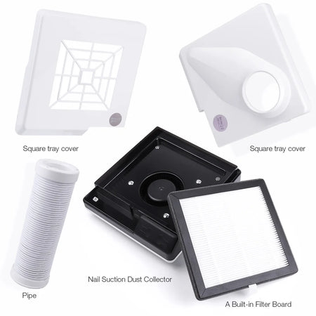 Foreverlily 60W Nail Dust Collector &ndash; Dual Function Design for Clean Workspace
