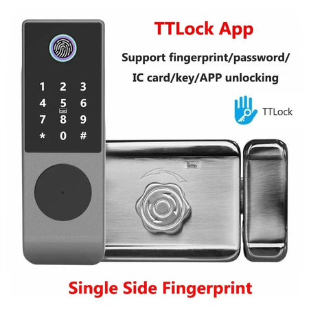 TTLock WIFI Double Side Fingerprint Lock - IP66 Waterproof Single-TTLock
