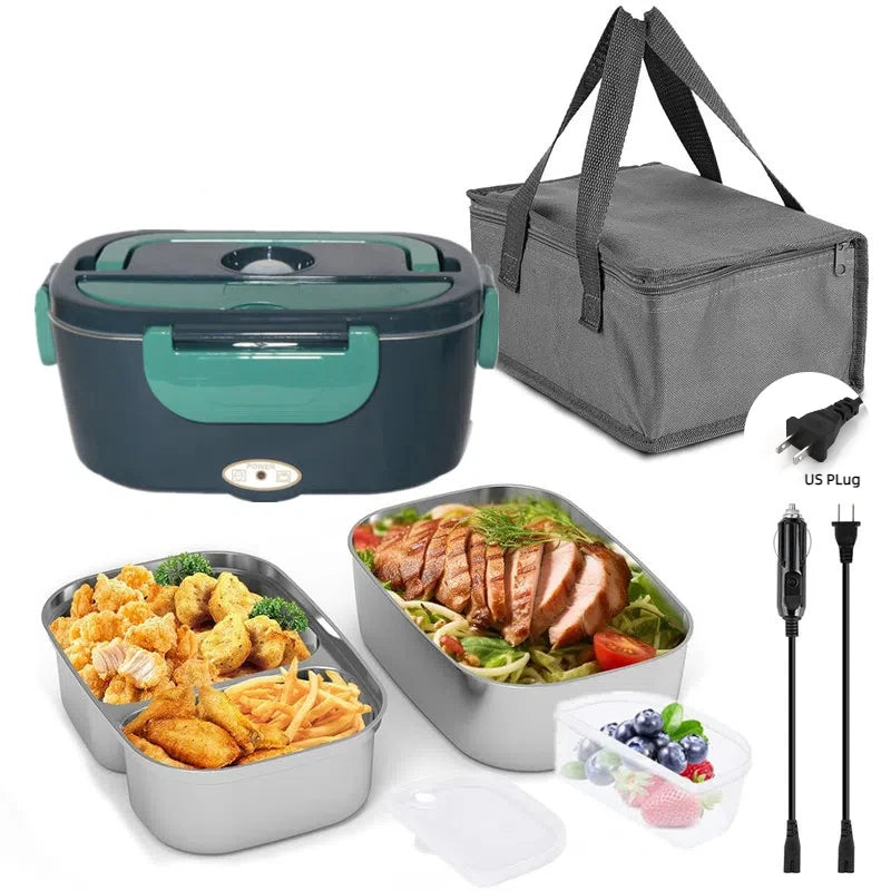 Homefish 1.8L Electric Lunch Box 75W &ndash; Leakproof Design 1.5L-US plug-2Liner