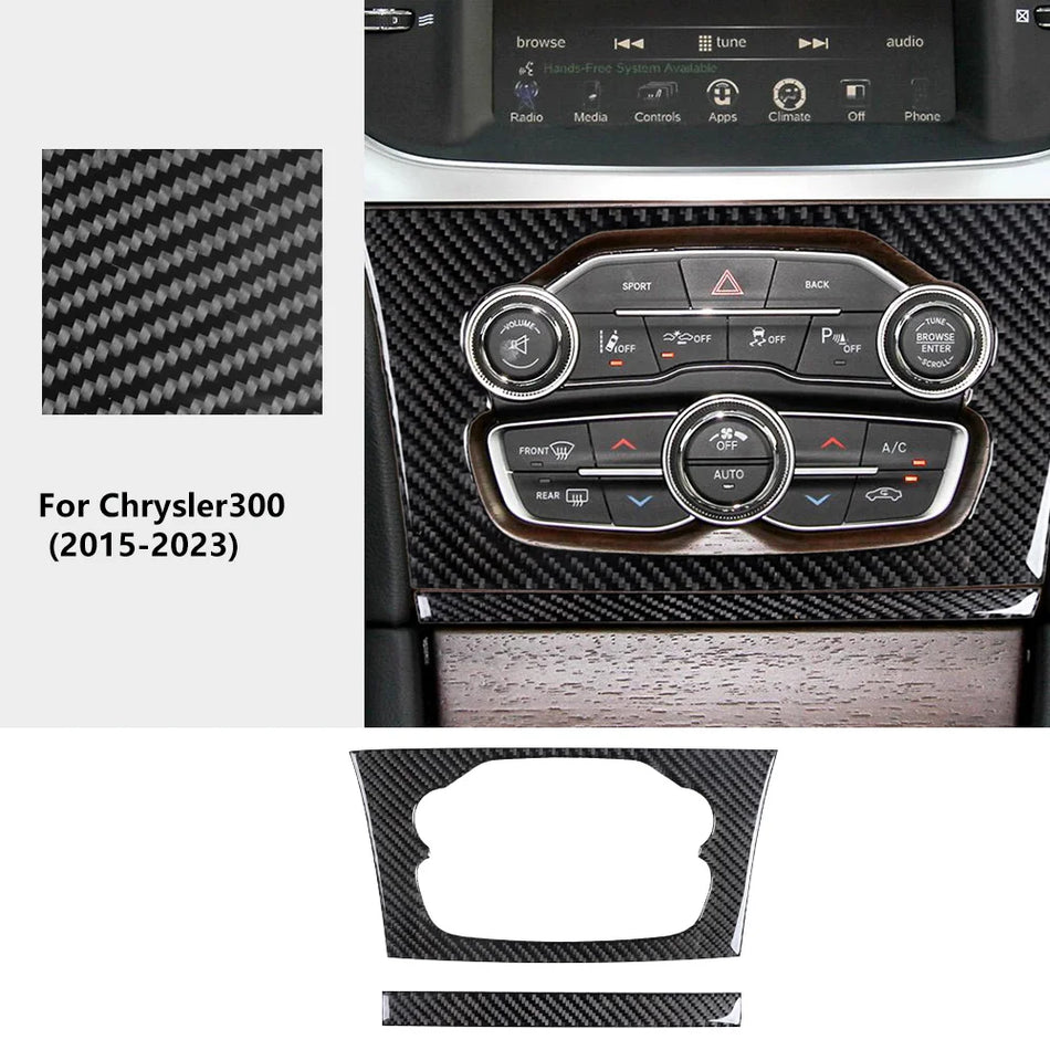 Imitation Carbon Fiber AC Frame Trim for Chrysler 300