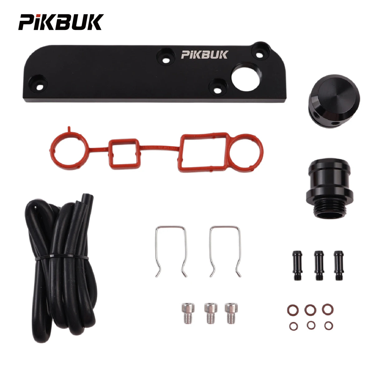Billet Aluminum PCV Delete Plate Kit for VW Audi EA113 2.0T FSI by InterCyprus Trading Ltd
