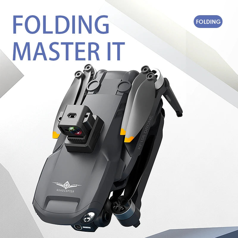 Professional KF106 DRONE - 3-Axis Gimbal 1080p Camera