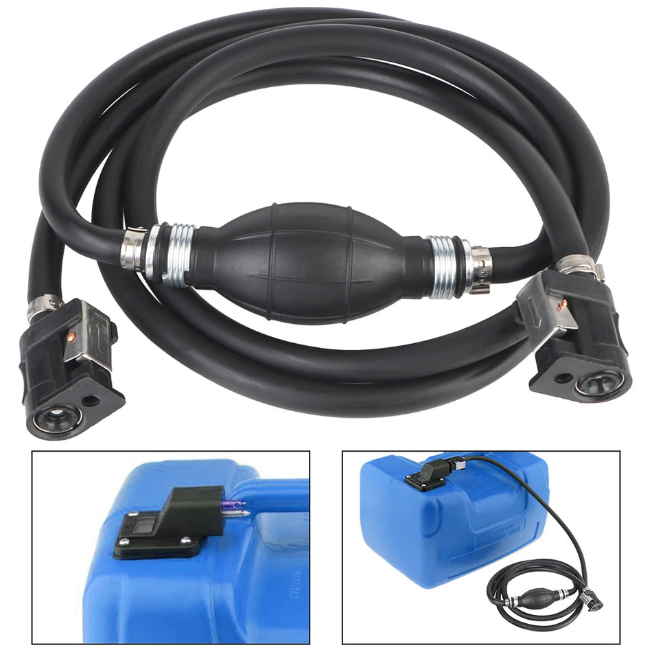 Išorinio variklio laivo degalų žarna sujungėjas 2m/3m, 8mm skersmuo PVC guma