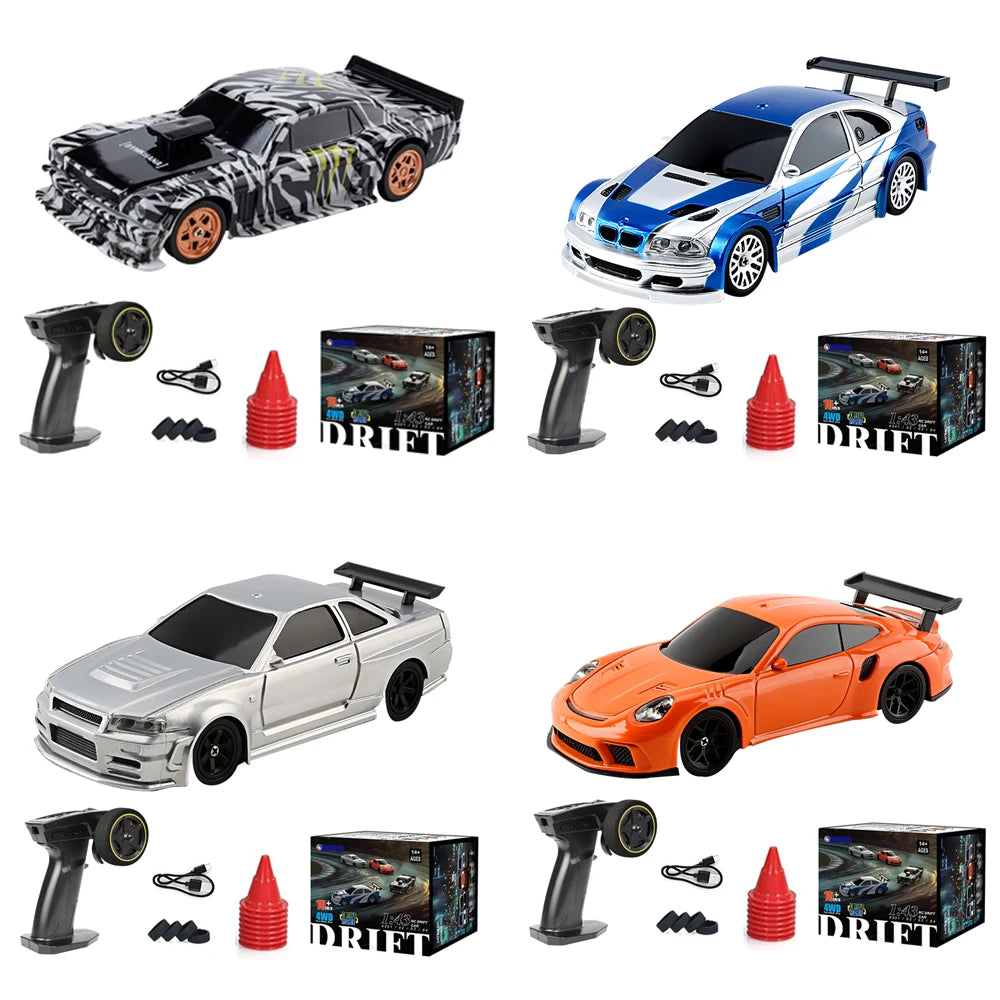 Mini RC 4WD Drift Car 1/43 RTR &ndash; High Speed 4WD Drive