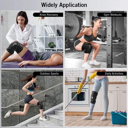 Hinged Knee Brace with Side Stabilizers Three-section for Men and Women Relieves Arthritis ACL MCL PCL, Meniscus Tear