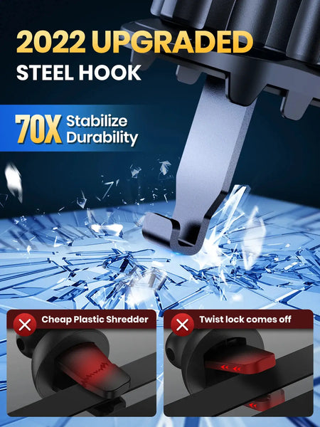 TOPK D36-G Universal Car Phone Holder with Hook Clip Air Vent Car Mount 360° Rotation Universal Mobile Phone Mount for Cellphone by InterCyprus Trading Ltd