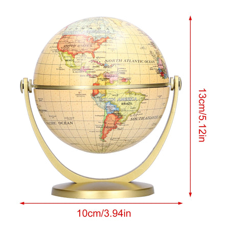 Mini World Map Globe English Edition &ndash; Rotating Globe