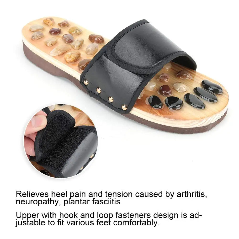 Massage Stone Shoes Acupressure Slippers &ndash; Comfort Fit