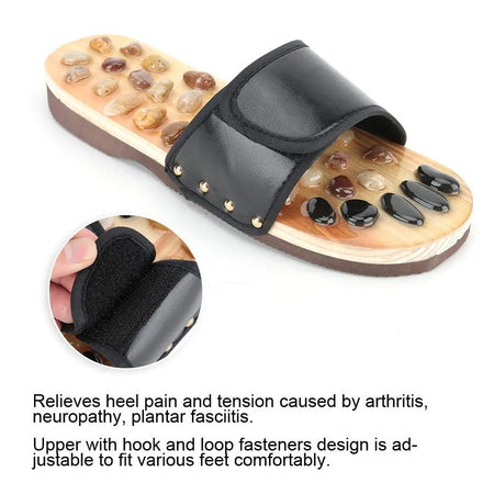 Massage Stone Shoes Acupressure Slippers &ndash; Comfort Fit