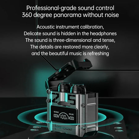 cmaos TWS M25 Bluetooth 5.3 Wireless Headphones with LED Display and Touch Control