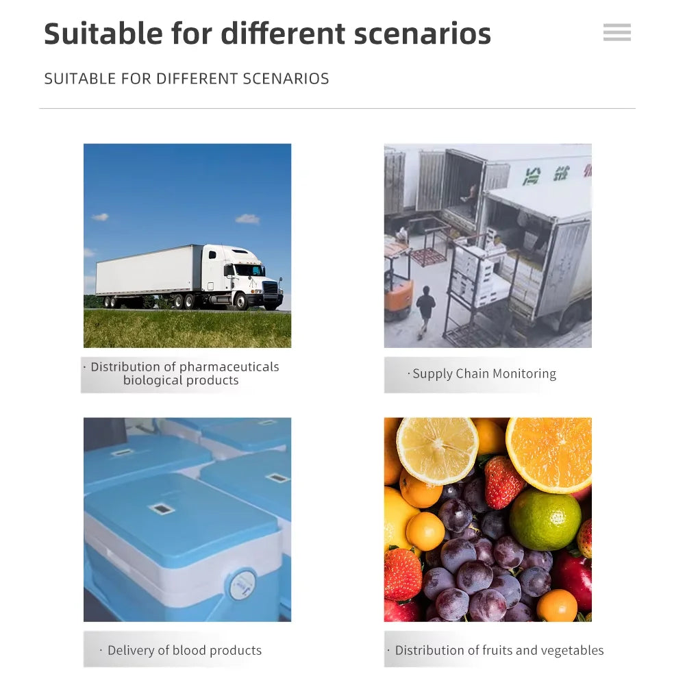 USB Temperature Data Logger 14400 Points - App Alerts