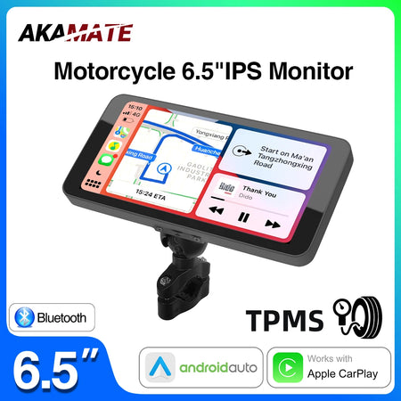 6.5 Inch Motorcycle Monitor - CarPlay Android Auto Pro