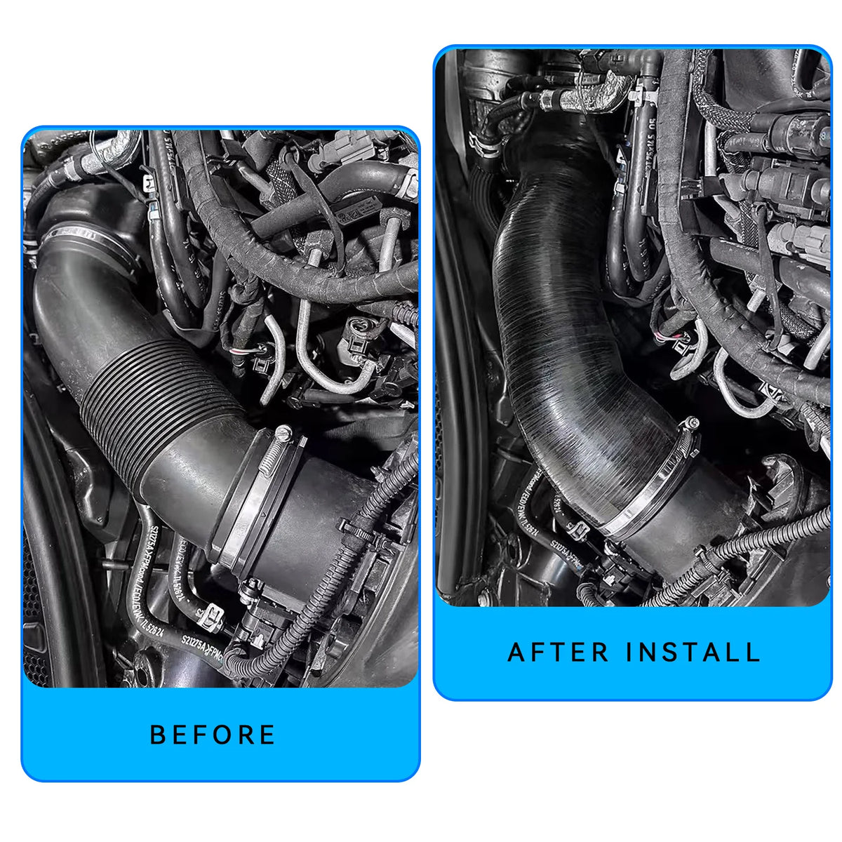 Turbo Inlet Intake Silicone Hose For Audi SQ5 8R A7 C7 3.0 TDI by InterCyprus Trading Ltd