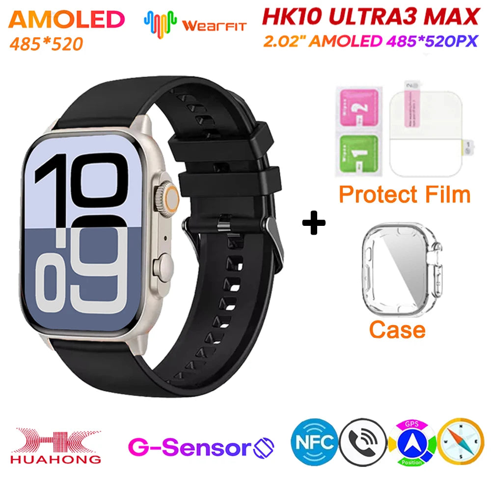 HK10 Ultra 3 MAX 2025 &ndash; AMOLED NFC GPS Smartwatch AI
