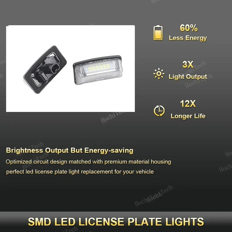 Galinis LED numerio apšvietimas 6000K Toyota Alphard Wish Noah Voxy Estima Corolla