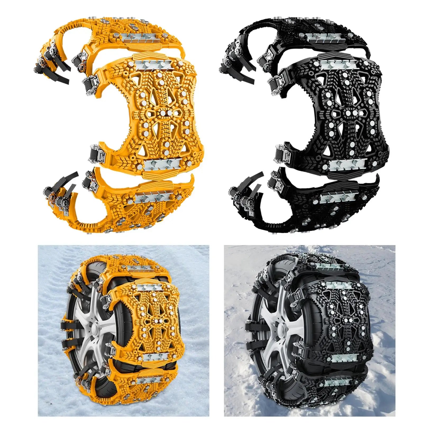 Vehicle Tyres Anti Slip Snow Chain &ndash; Easy Mount Portable