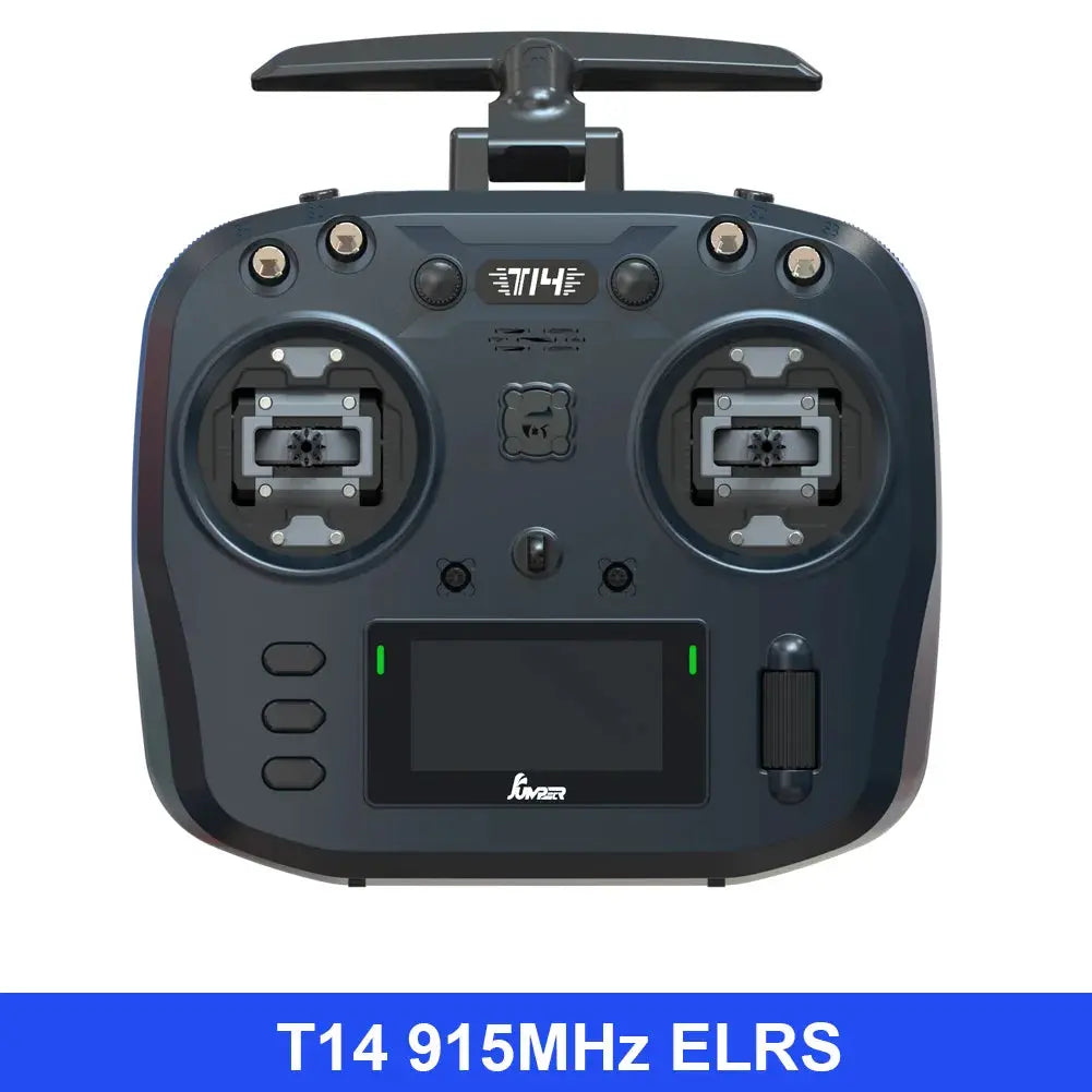 Jumper T14 2.4Ghz/915Mhz 1W ELRS Remote Control CNC Hall Sensor Gimbals Bi-directional Foldable Antenna OLED Display FPV Drone by InterCyprus Trading Ltd