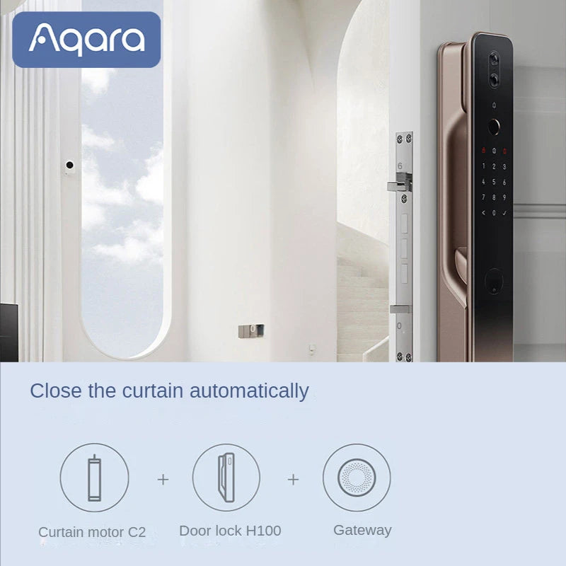 Έξυπνος Κινητήρας Κουρτίνας Aqara C2, Αθόρυβος Zigbee Με Φωνητικό Έλεγχο Και HomeKit