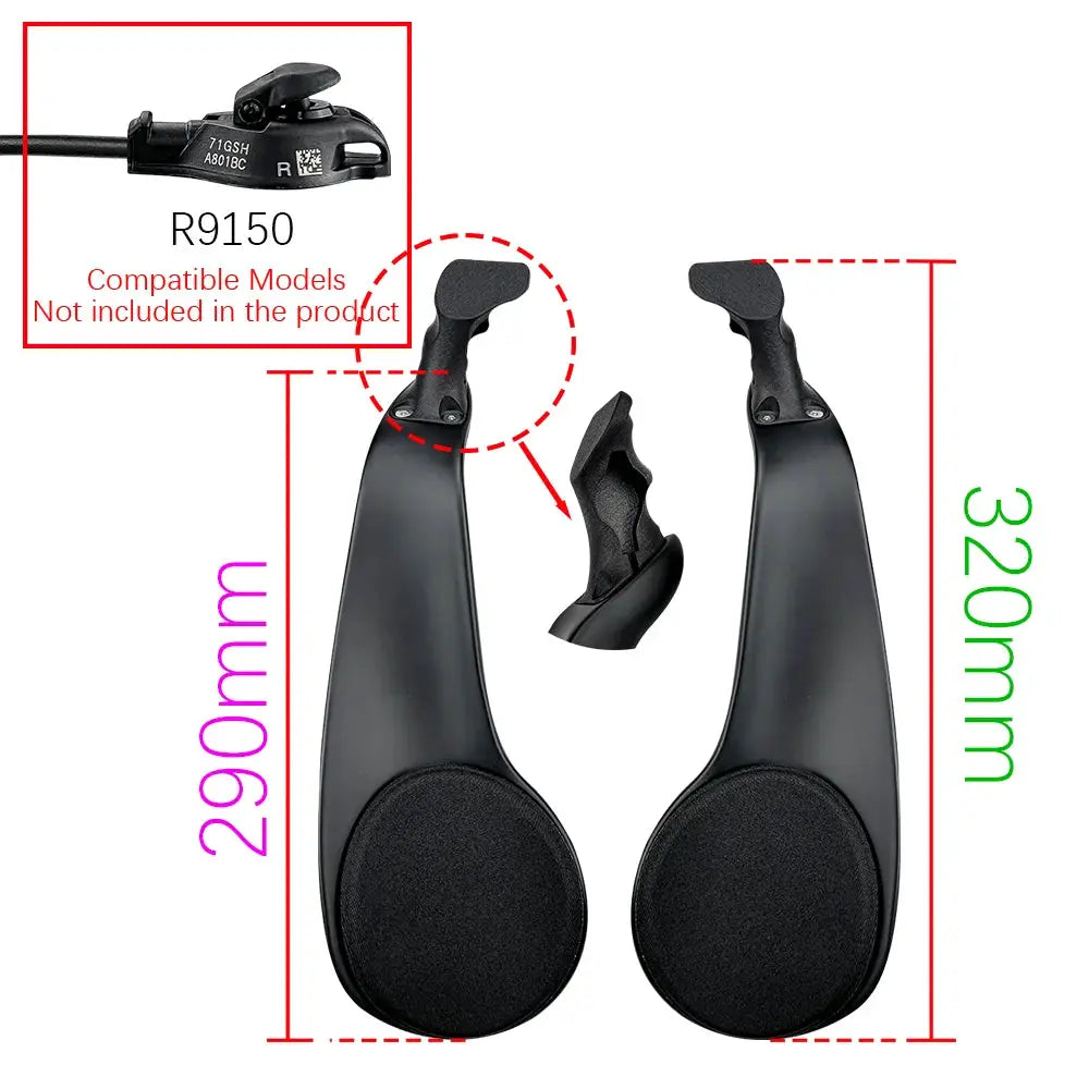 BALUGOE Carbon Bicycle Rest TT Handlebar Electronic Transmission Bike Handle Extension Triathlon Time Trial Cycling Parts by InterCyprus Trading Ltd