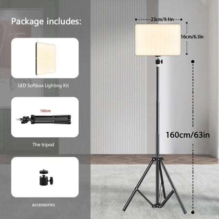 LEAFILLIGHT 26/33cm LED Selfie Ring Light with Tripod and Bluetooth Remote 23cm LED 160tripod